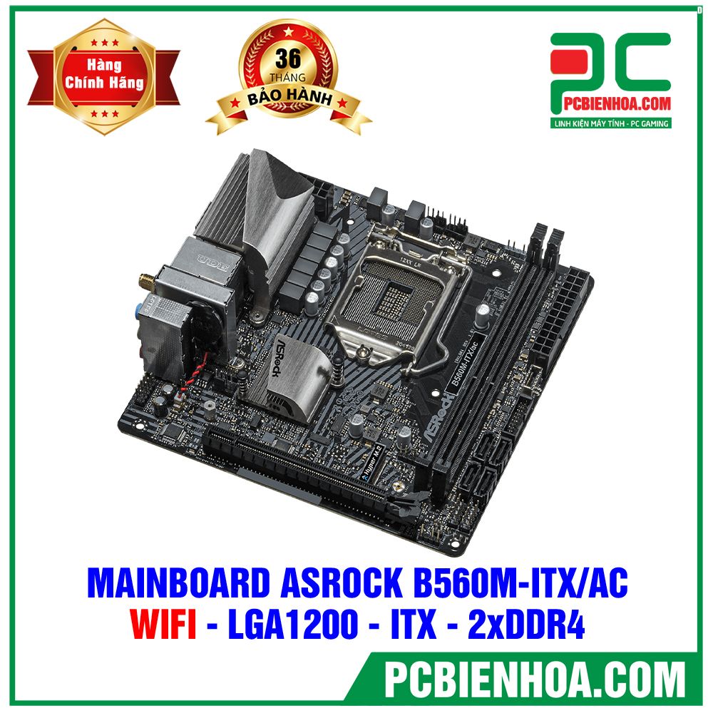 MAINBOARD ASROCK B560M-ITX/AC ( LGA1200 / MINI ITX / 2xDDR4 )