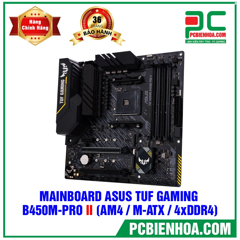 MAINBOARD ASUS TUF GAMING B450M-PRO II ( AM4 / M-ATX / 4xDDR4) (LIÊN HỆ ĐẶT HÀNG)