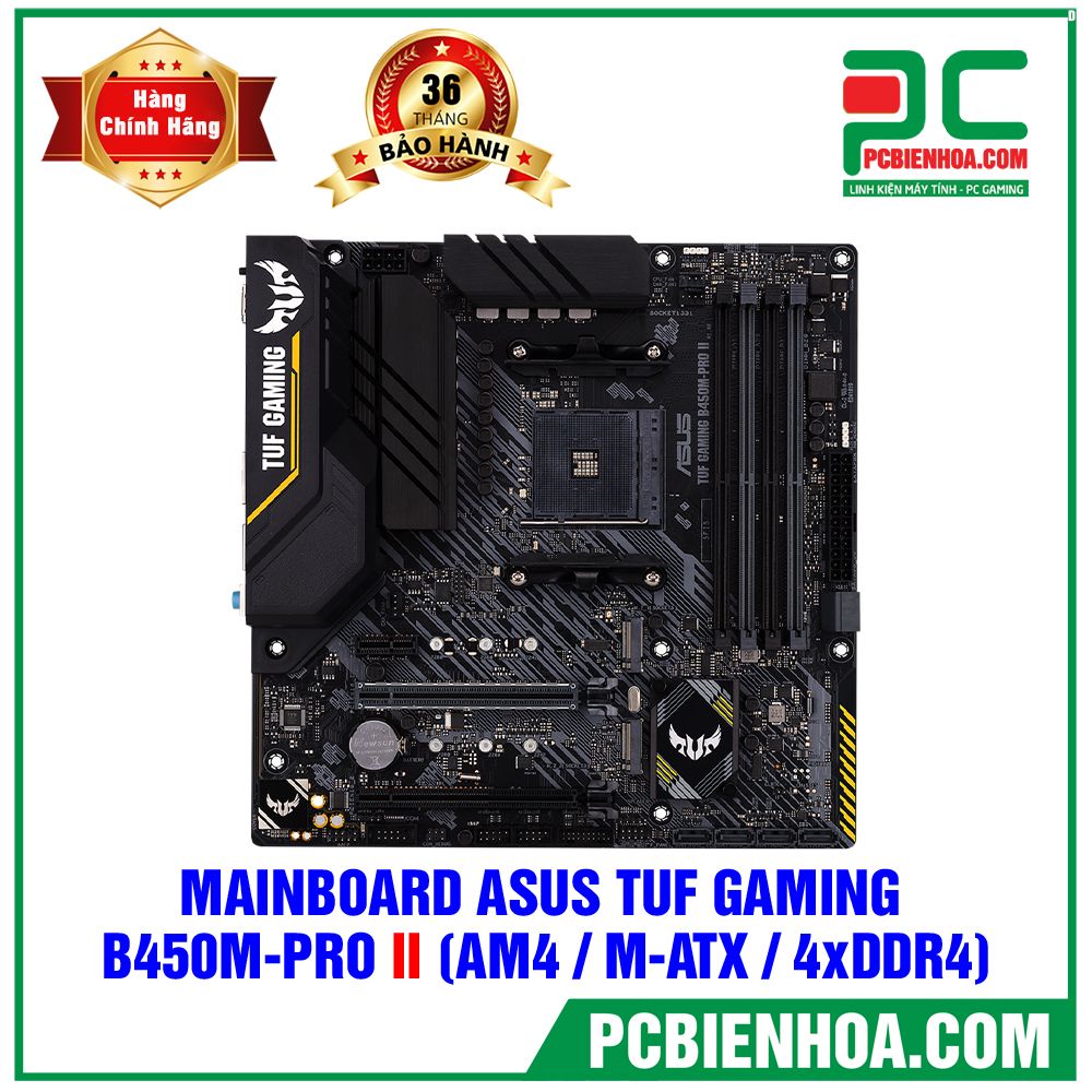 MAINBOARD ASUS TUF GAMING B450M-PRO II ( AM4 / M-ATX / 4xDDR4) (LIÊN HỆ ĐẶT HÀNG)