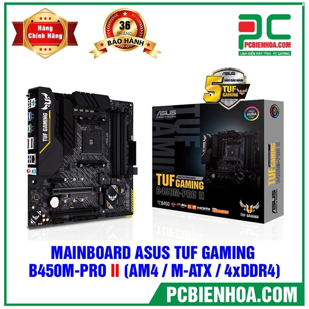 MAINBOARD ASUS TUF GAMING B450M-PRO II ( AM4 / M-ATX / 4xDDR4) (LIÊN HỆ ĐẶT HÀNG)