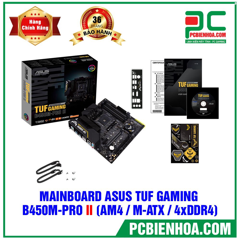 MAINBOARD ASUS TUF GAMING B450M-PRO II ( AM4 / M-ATX / 4xDDR4) (LIÊN HỆ ĐẶT HÀNG)