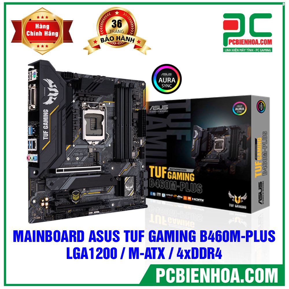 MAINBOARD ASUS TUF GAMING B460M-PLUS ( LGA1200 / M-ATX / 4xDDR4 )