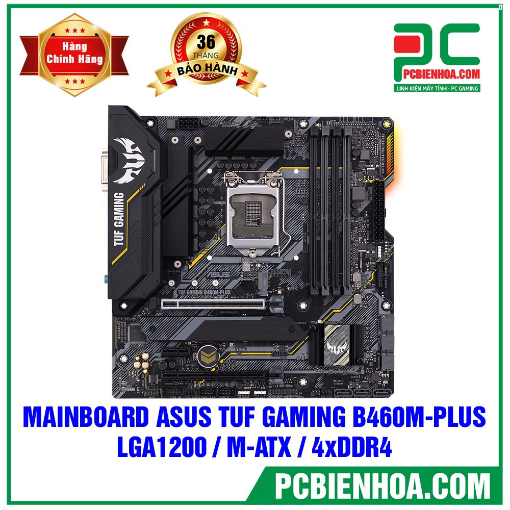 MAINBOARD ASUS TUF GAMING B460M-PLUS ( LGA1200 / M-ATX / 4xDDR4 )
