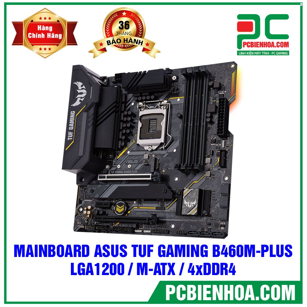 MAINBOARD ASUS TUF GAMING B460M-PLUS ( LGA1200 / M-ATX / 4xDDR4 )