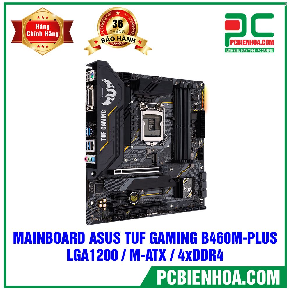 MAINBOARD ASUS TUF GAMING B460M-PLUS ( LGA1200 / M-ATX / 4xDDR4 )