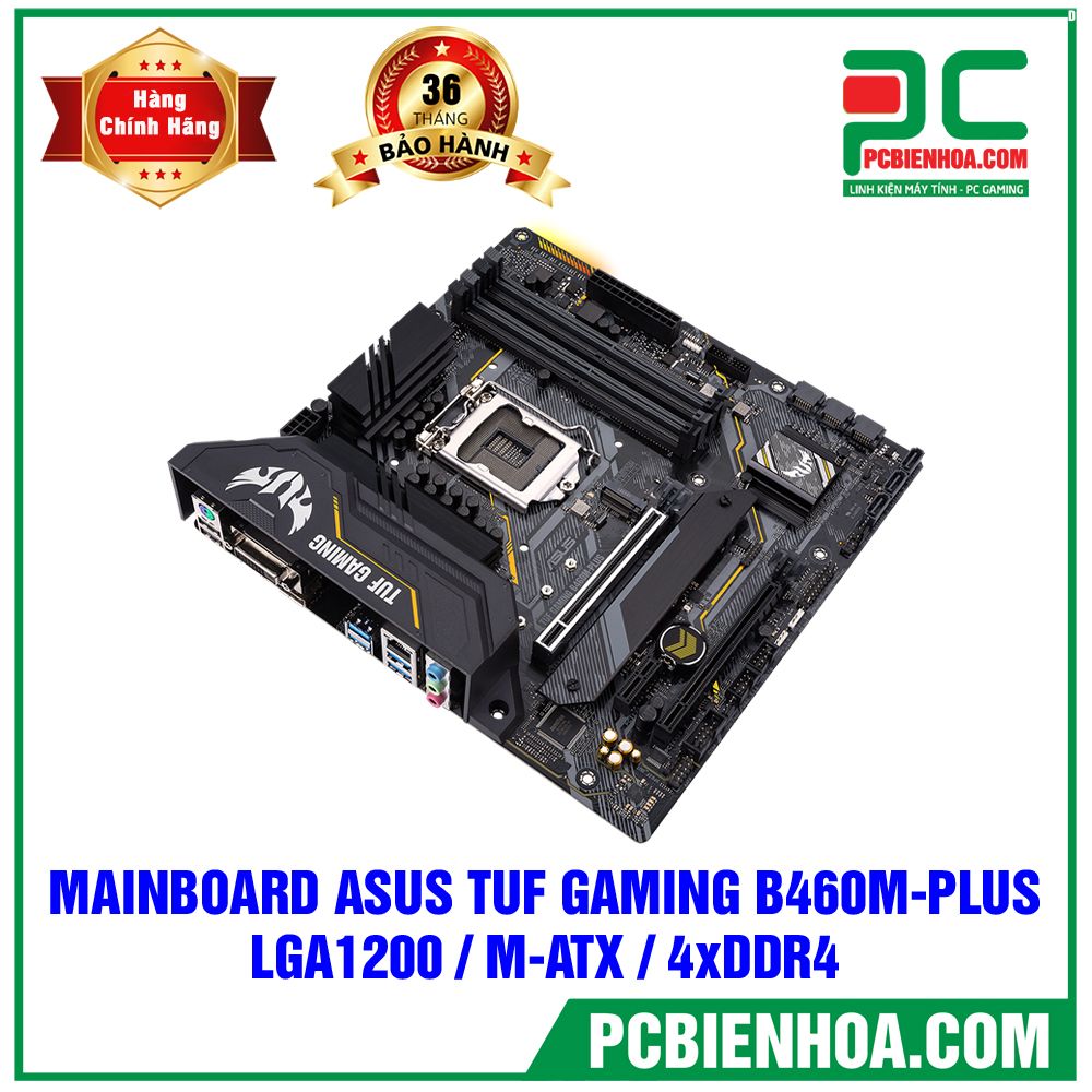 MAINBOARD ASUS TUF GAMING B460M-PLUS ( LGA1200 / M-ATX / 4xDDR4 )