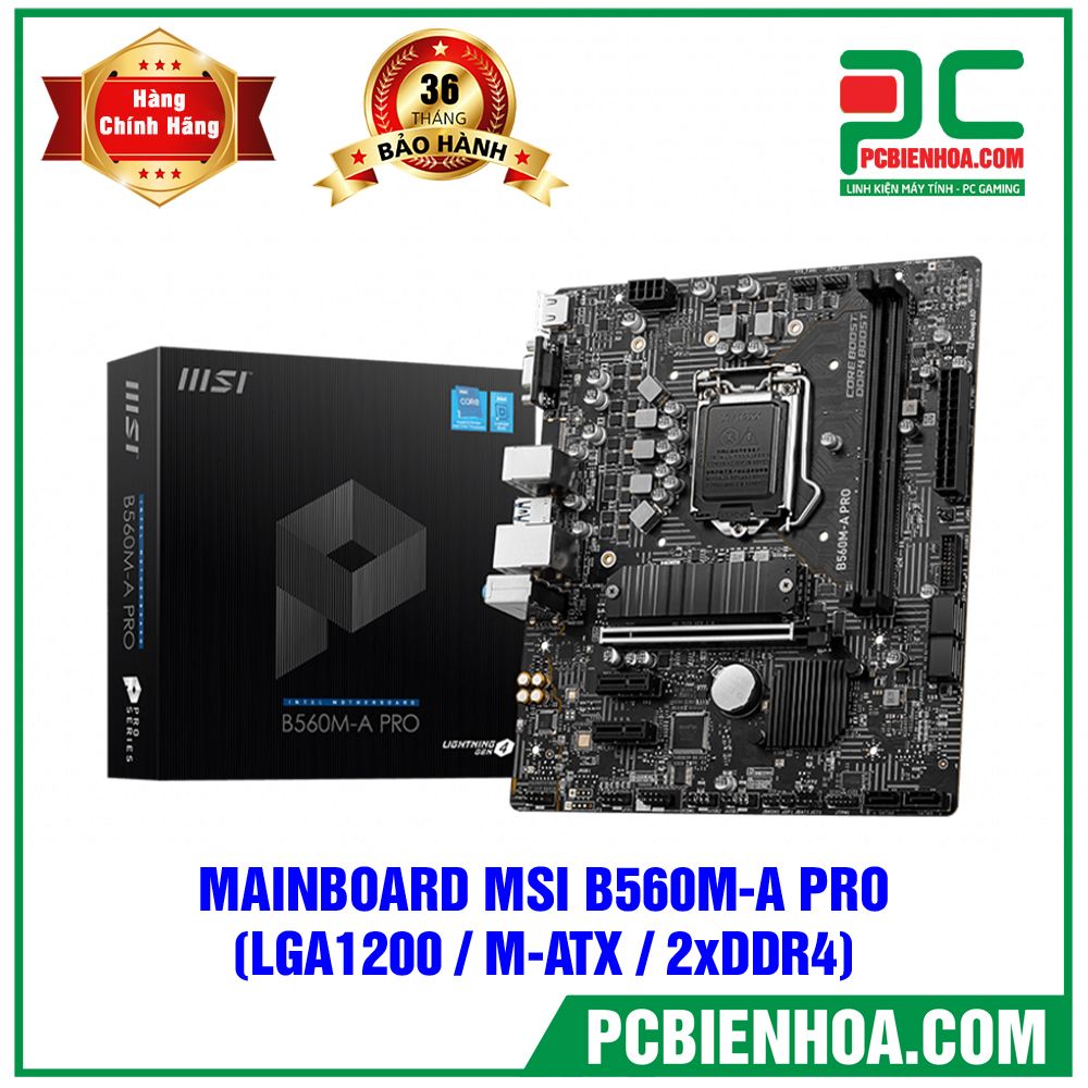 Mainboard MSI B560M - A PRO ( LGA1200 / M-ATX / 2xDDR4 )