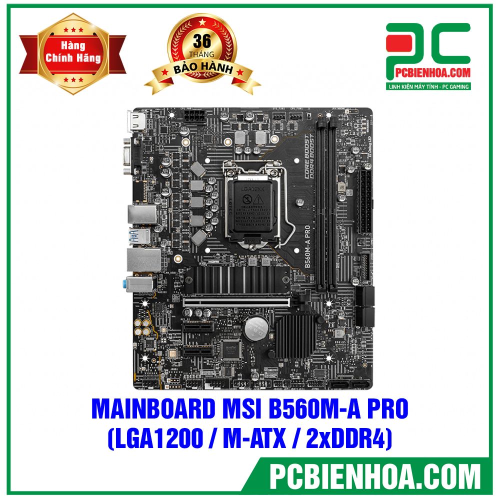 Mainboard MSI B560M - A PRO ( LGA1200 / M-ATX / 2xDDR4 )