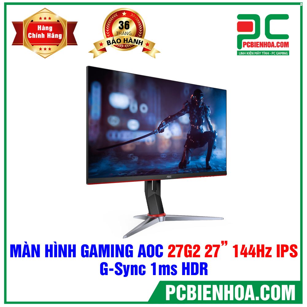 Màn Hình AOC 27G2 27in Gaming 144Hz FullHD IPS G-Sync Compatible Chuyên Gaming (LIÊN HỆ ĐẶT HÀNG)