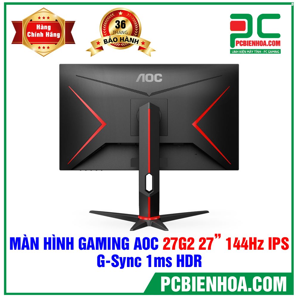 Màn Hình AOC 27G2 27in Gaming 144Hz FullHD IPS G-Sync Compatible Chuyên Gaming (LIÊN HỆ ĐẶT HÀNG)