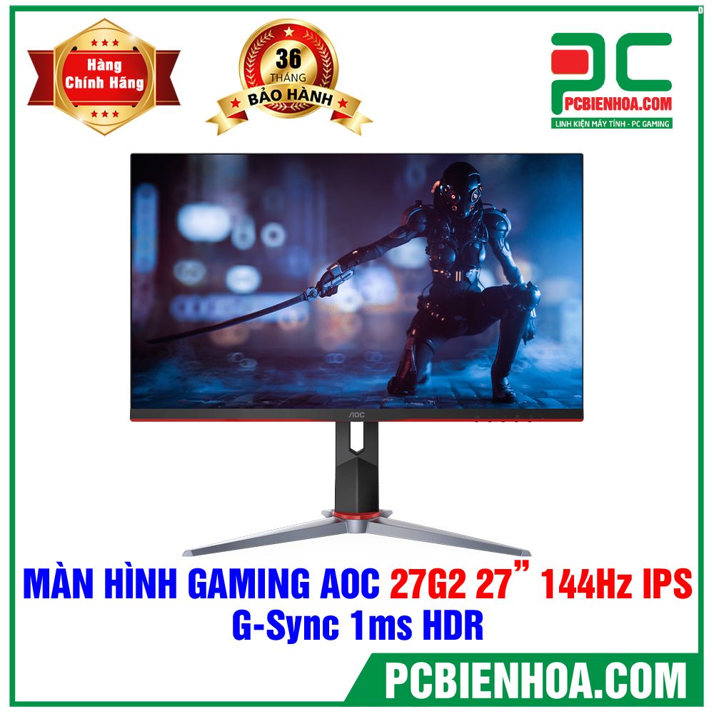 Màn Hình AOC 27G2 27in Gaming 144Hz FullHD IPS G-Sync Compatible Chuyên Gaming (LIÊN HỆ ĐẶT HÀNG)