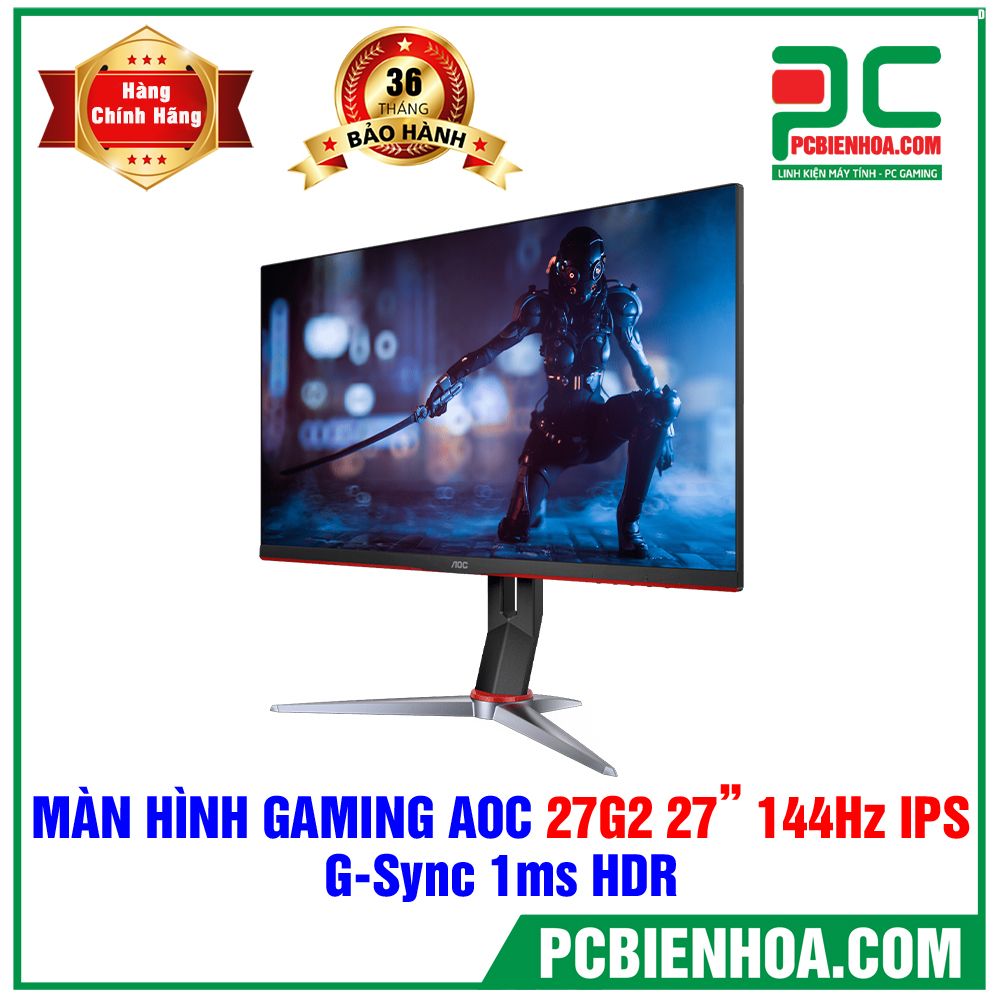 Màn Hình AOC 27G2 27in Gaming 144Hz FullHD IPS G-Sync Compatible Chuyên Gaming (LIÊN HỆ ĐẶT HÀNG)