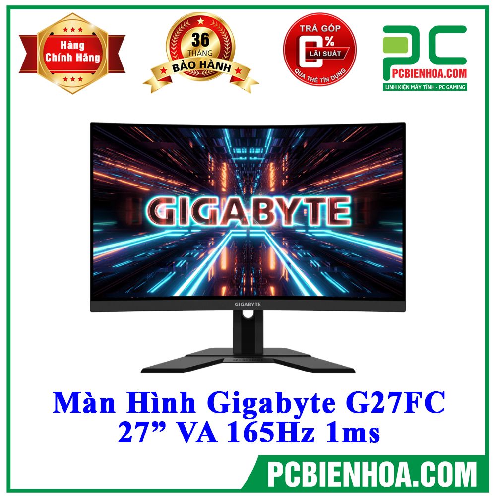 Màn Hình CONG Gigabyte G27FC 27in VA 165Hz FullHD 1ms