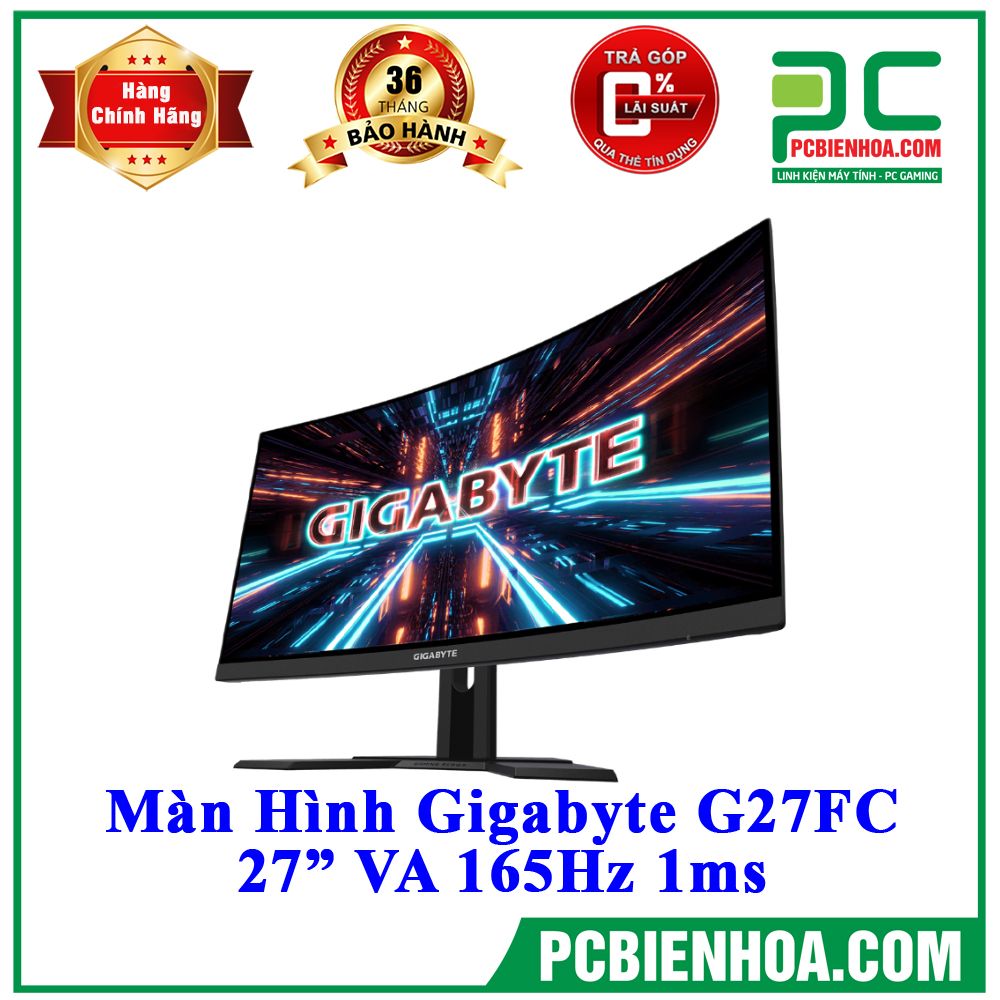 Màn Hình CONG Gigabyte G27FC 27in VA 165Hz FullHD 1ms
