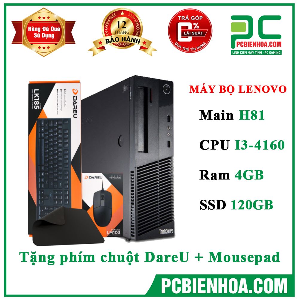 Máy bộ Lenovo ( I3-4160 /4GB/ 120G )