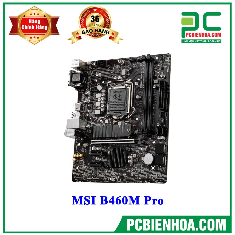 (TẠM HẾT HÀNG) Mainboard MSI B460M Pro ( LGA1200 / M-ATX / 2xDDR4 )