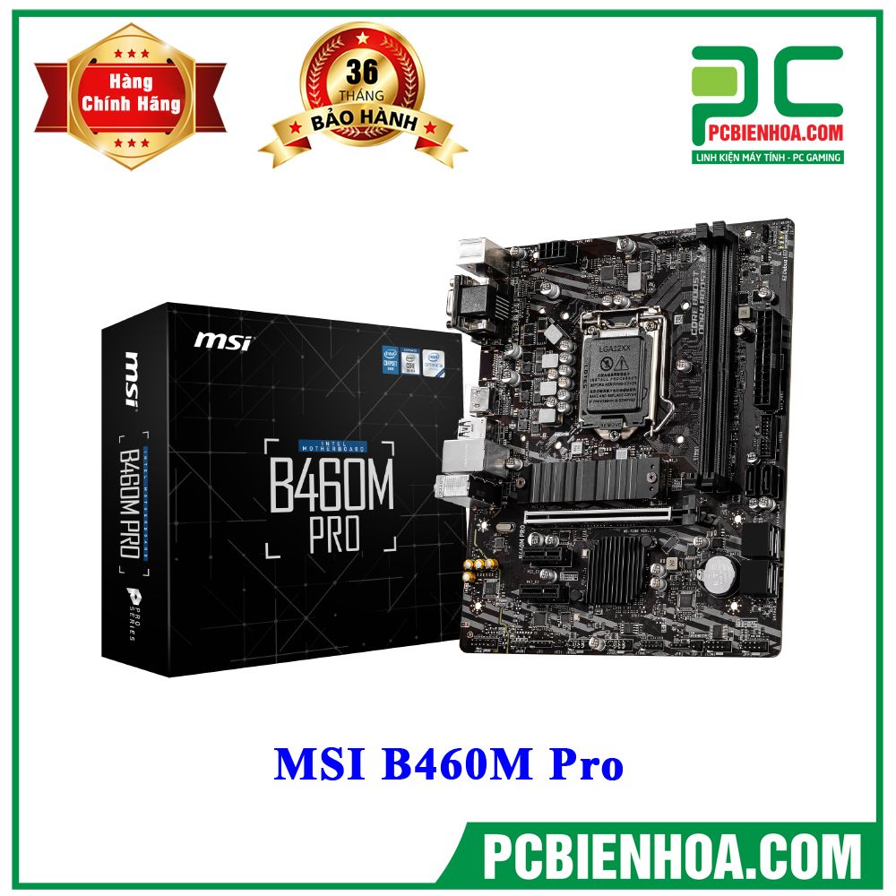 (TẠM HẾT HÀNG) Mainboard MSI B460M Pro ( LGA1200 / M-ATX / 2xDDR4 )