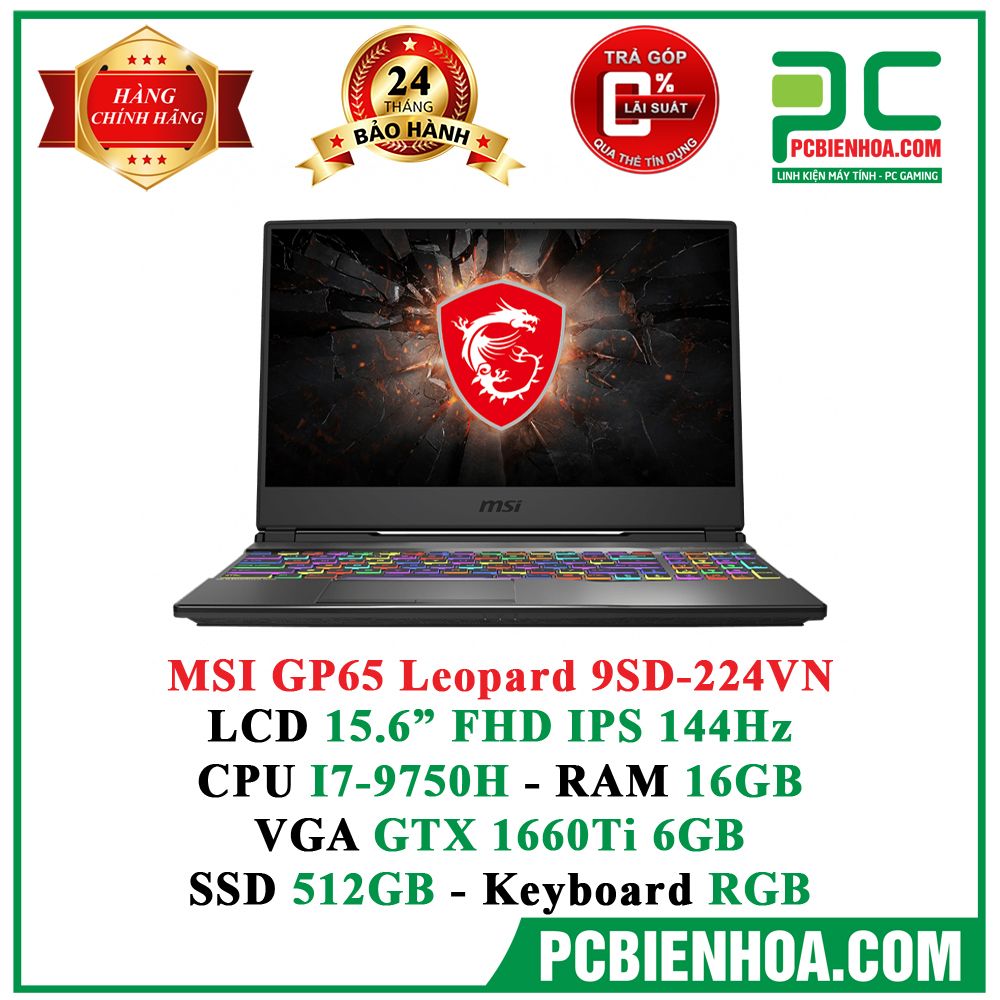 Laptop Gaming MSI GP65 Leopard 9SD-224VN