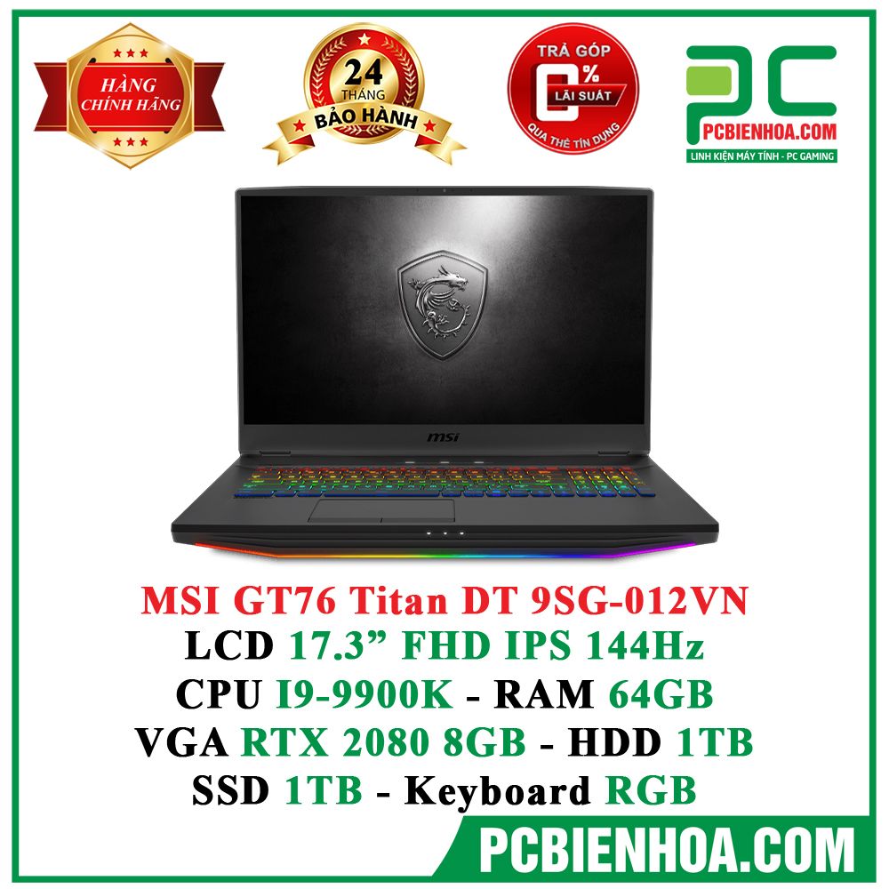 Laptop Gaming MSI GT76 Titan DT 9SG-012VN