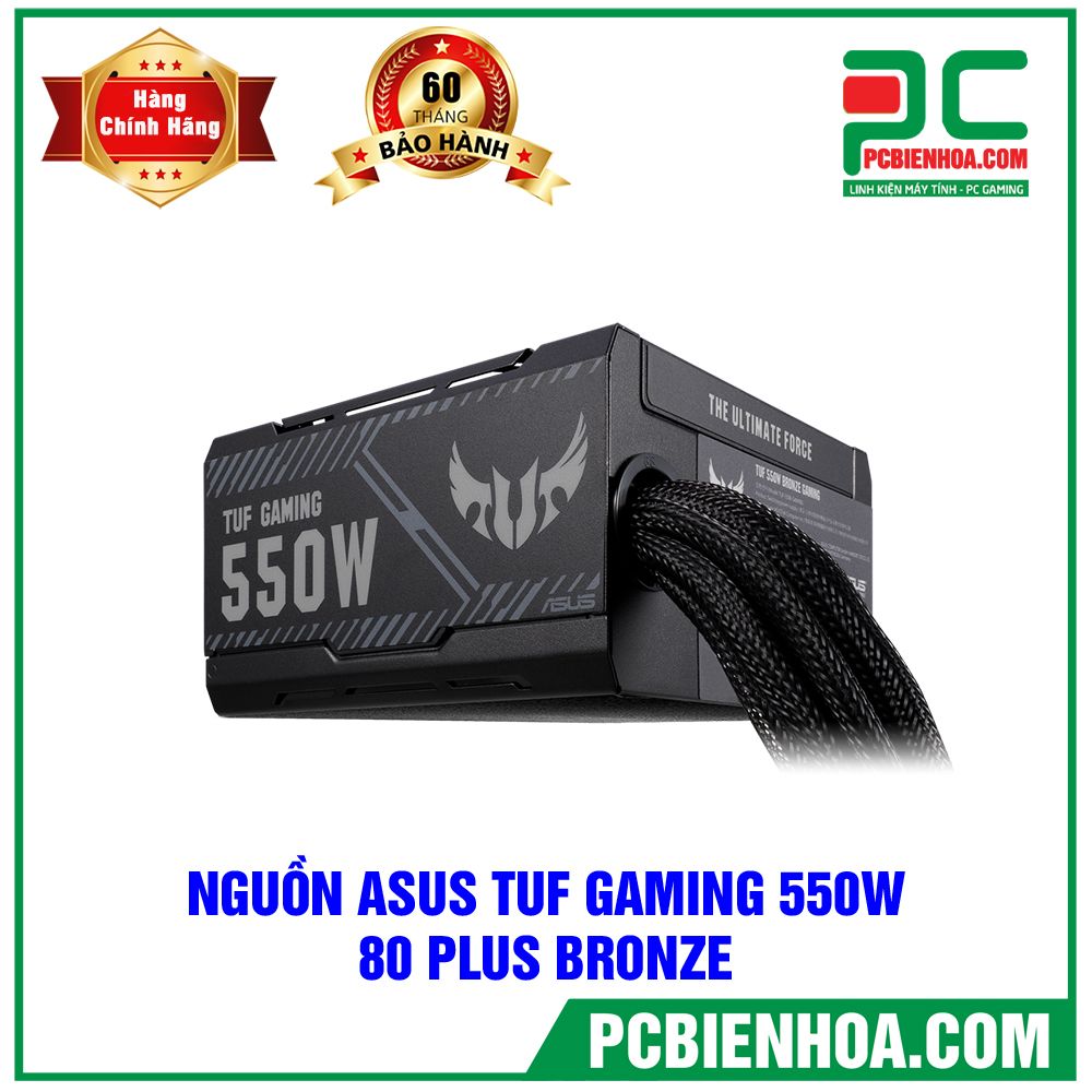 NGUỒN ASUS TUF GAMING 550W 80 PLUS BRONZE (TUF-GAMING-550B)