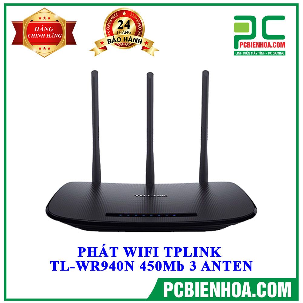 PHÁT WIFI TPLINK TL-WR940N 450Mb 3 ANTEN