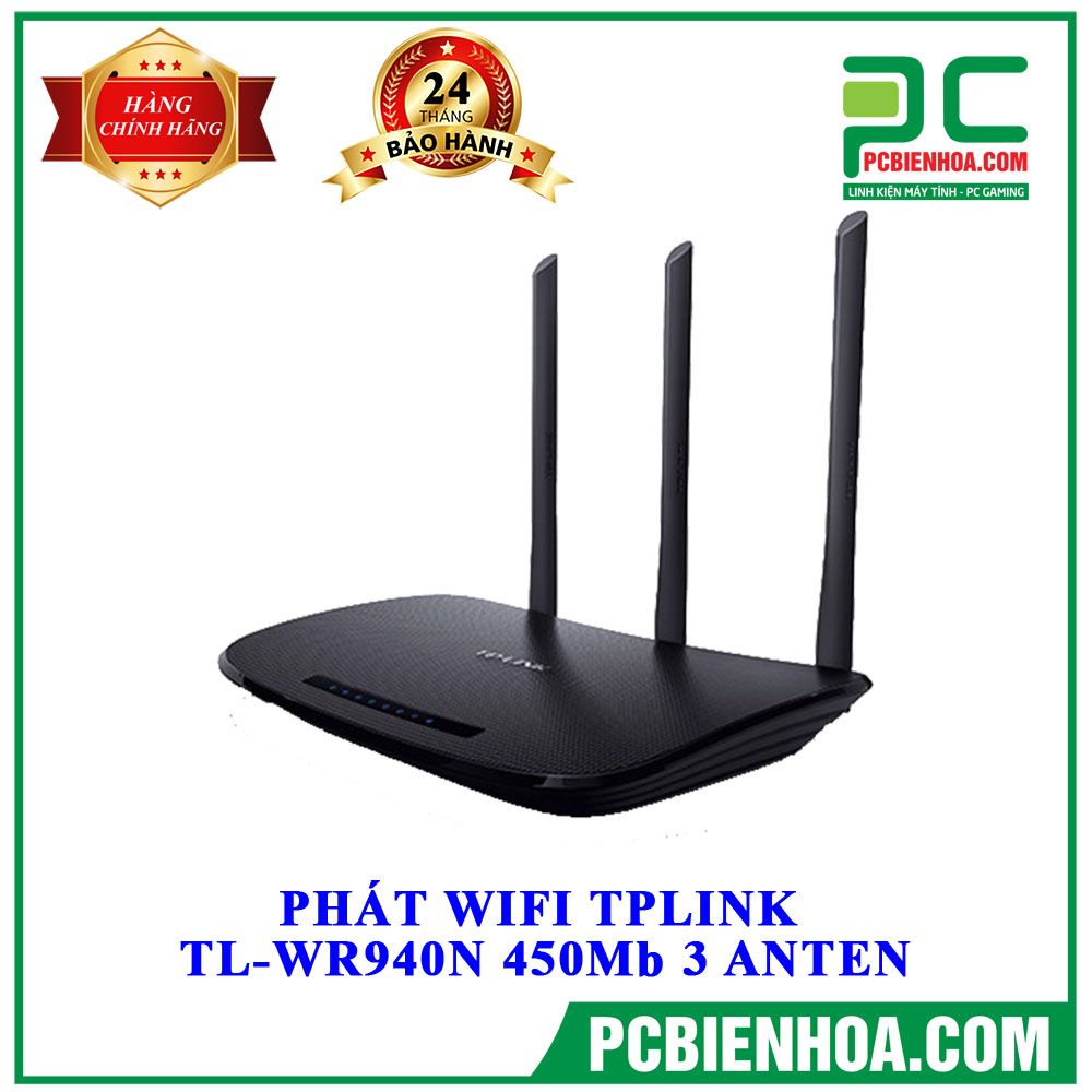 PHÁT WIFI TPLINK TL-WR940N 450Mb 3 ANTEN