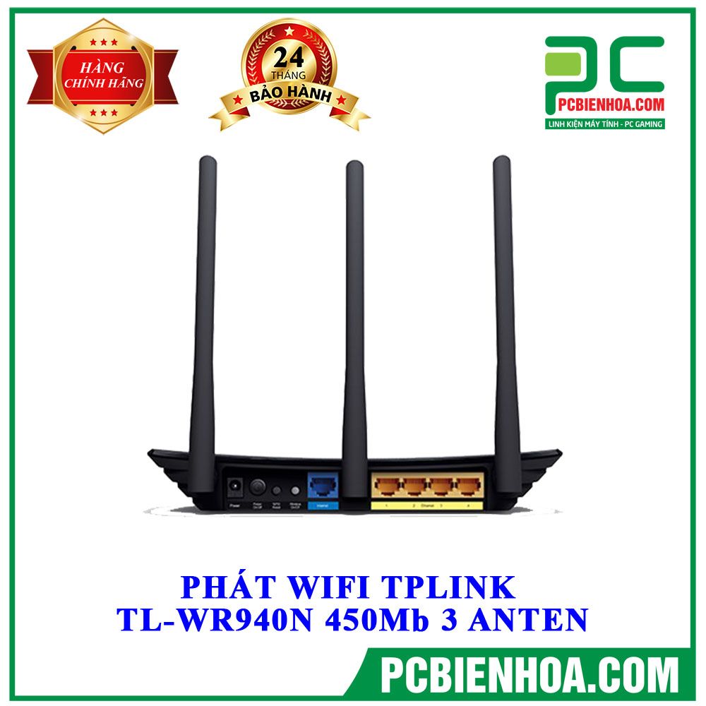 PHÁT WIFI TPLINK TL-WR940N 450Mb 3 ANTEN