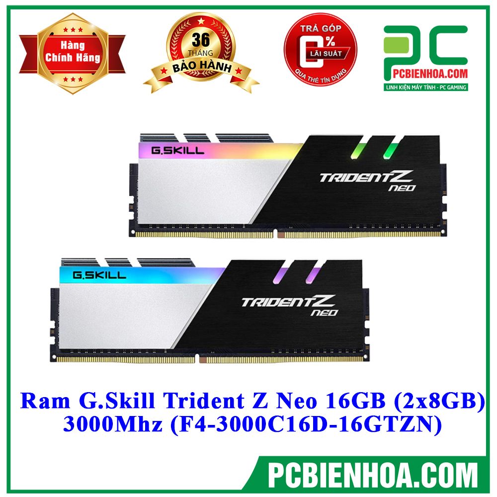 Ram G.Skill Trident Z Neo 16GB (2x8GB) 3000Mhz (F4-3000C16D-16GTZN)