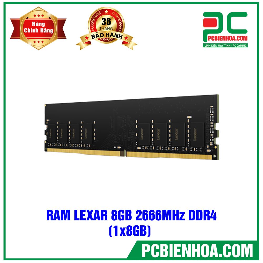 Ram Lexar 8GB 2666Mhz DDR4 (1x8GB)