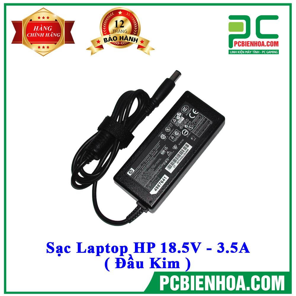 Sạc Laptop HP 18.5V - 3.5A ( Đầu Kim )