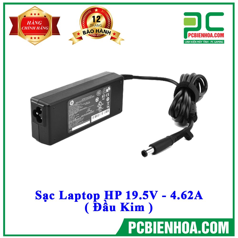 Sạc Laptop HP 19.5V - 4.62A ( Đầu Kim )