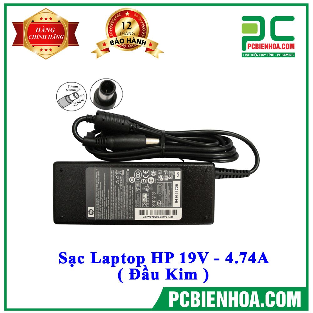 Sạc Laptop HP 19V - 4.74A ( Đầu Kim )