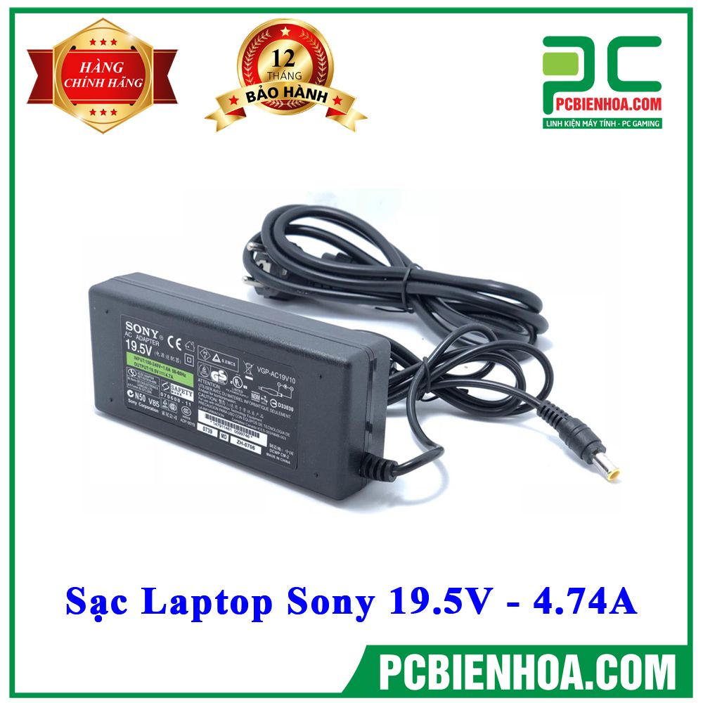 Sạc Laptop Sony 19V-4.74A