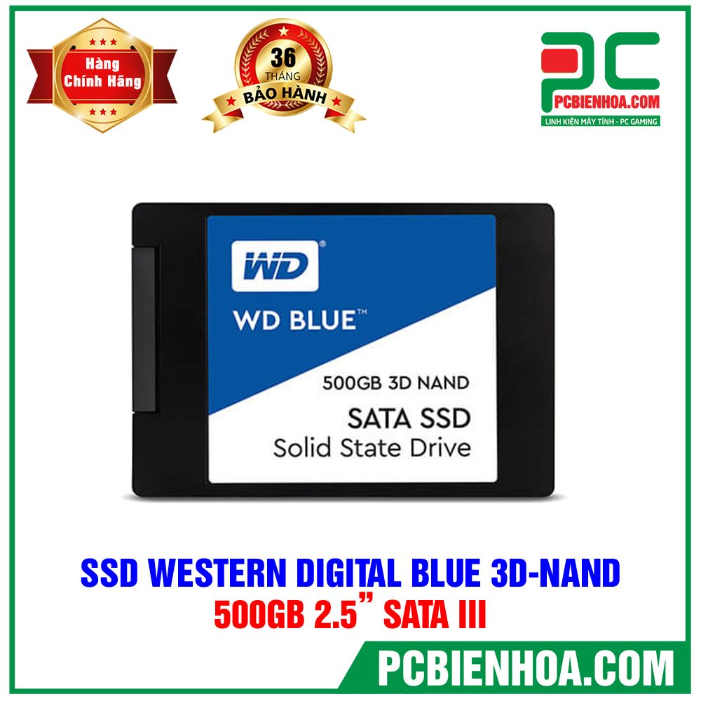 SSD Western Digital Blue 3D NAND 500GB 2.5in SATA3 - WDS500G2B0A