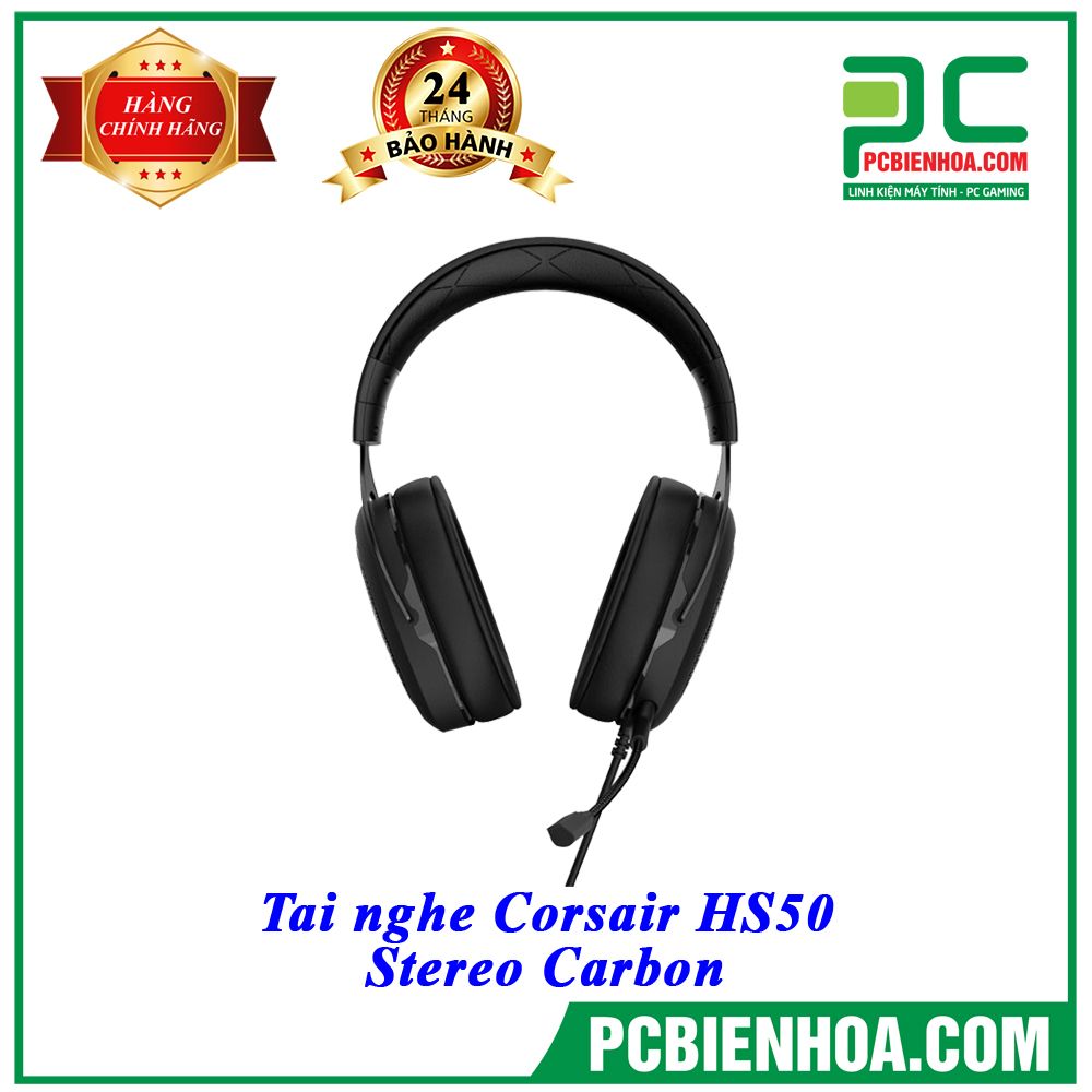 Tai nghe Corsair HS50 Stereo Carbon
