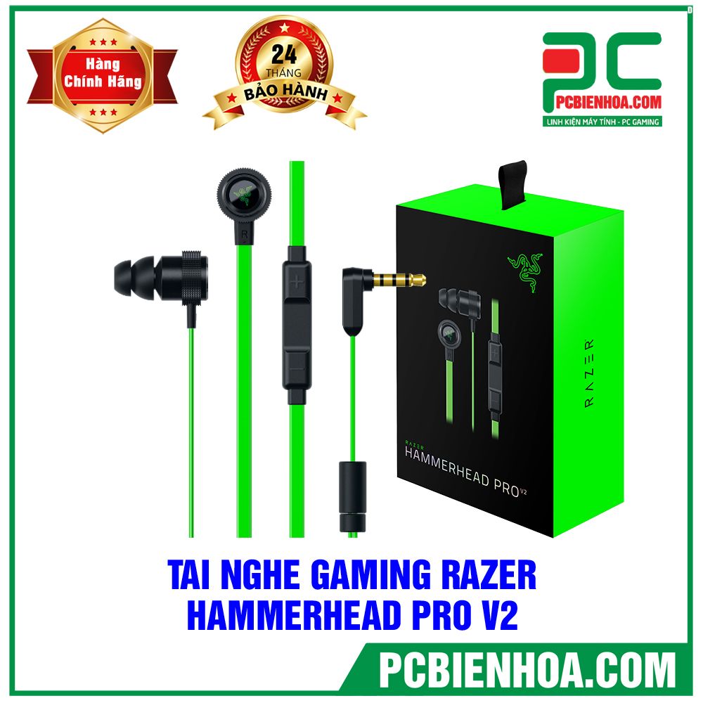 TAI NGHE GAMING NHÉT TAI RAZER HAMMERHEAD PRO V2