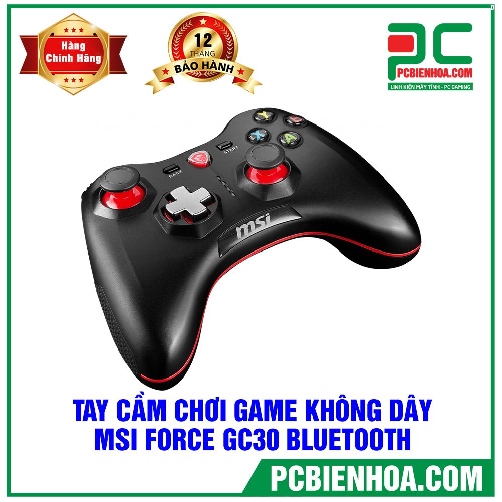 TAY CẦM CHƠI GAME KHÔNG DÂY MSI FORCE GC30 (ANDROID, PC, CONSOLE)