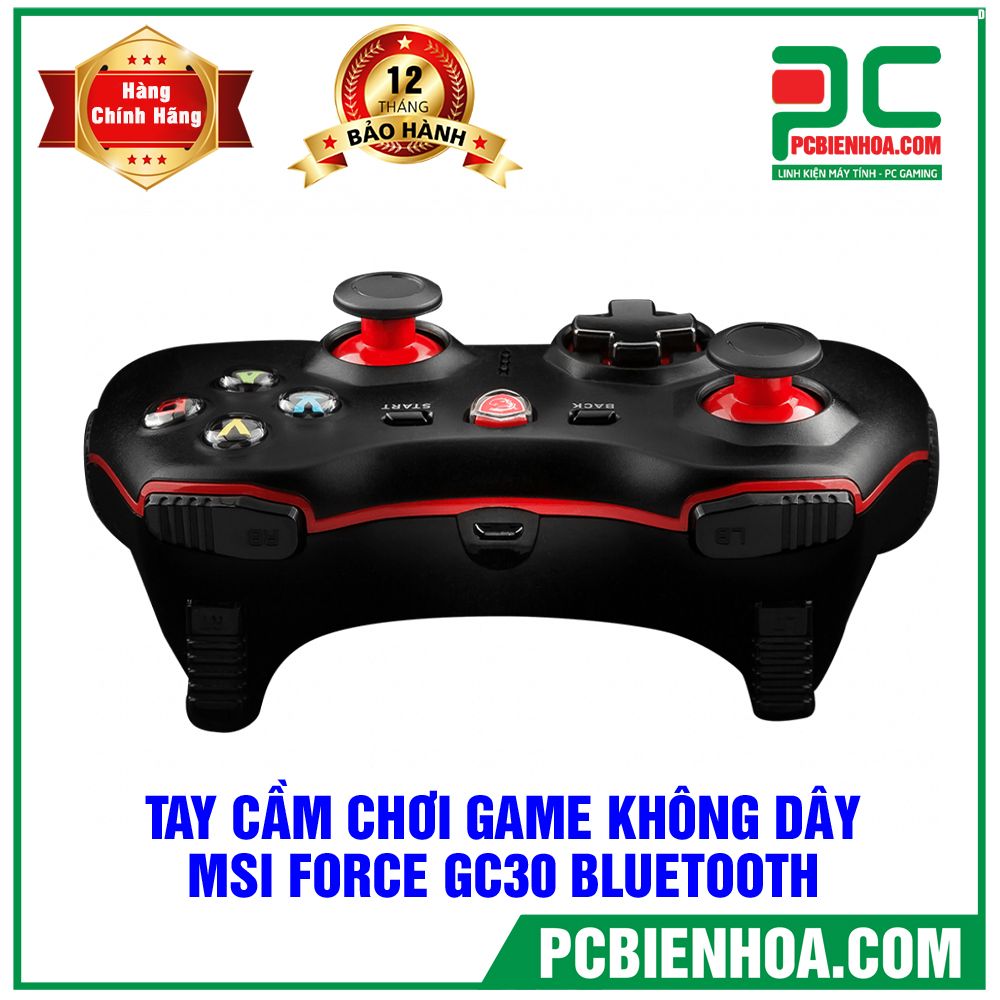 TAY CẦM CHƠI GAME KHÔNG DÂY MSI FORCE GC30 (ANDROID, PC, CONSOLE)