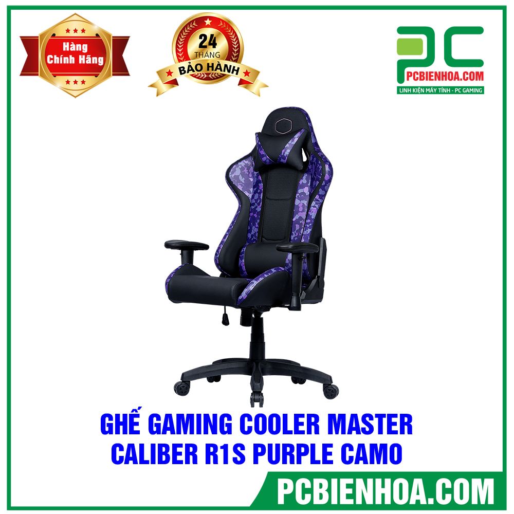 GHẾ GAMING COOLER MASTER CALIBER R1S - PURPLE CAMO