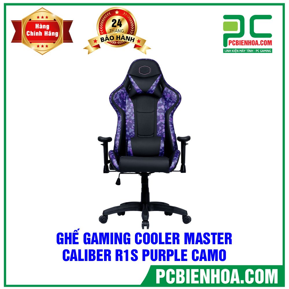 GHẾ GAMING COOLER MASTER CALIBER R1S - PURPLE CAMO