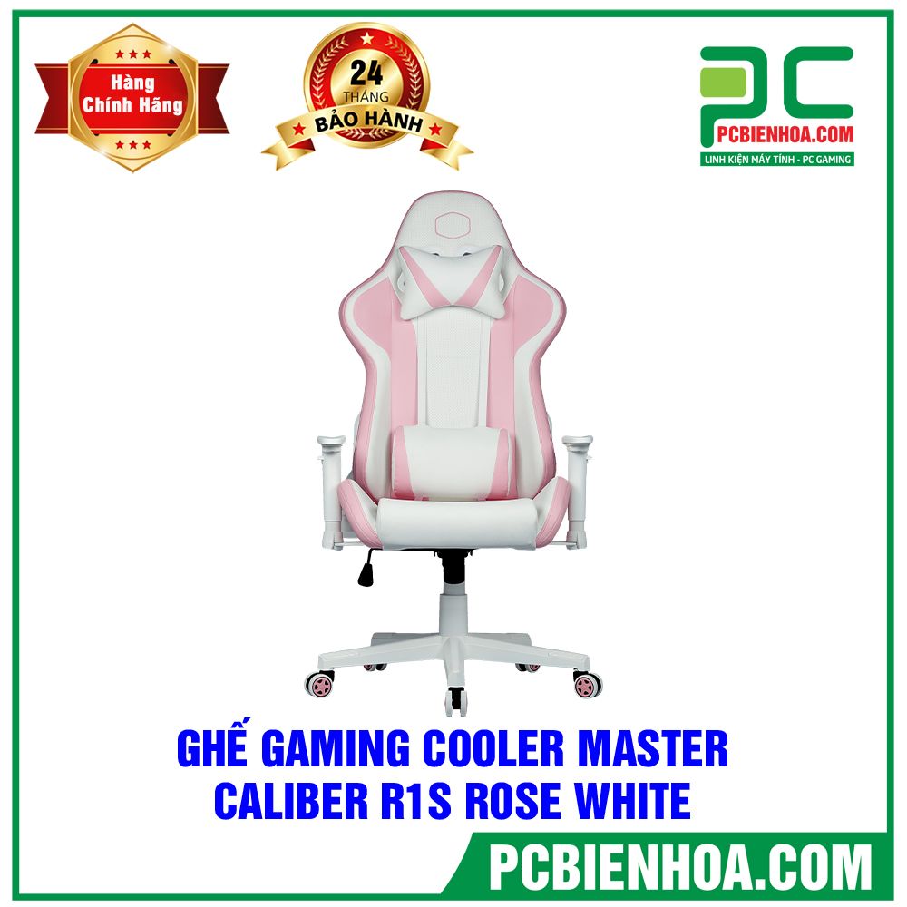 GHẾ GAMING COOLER MASTER CALIBER R1S - ROSE WHITE