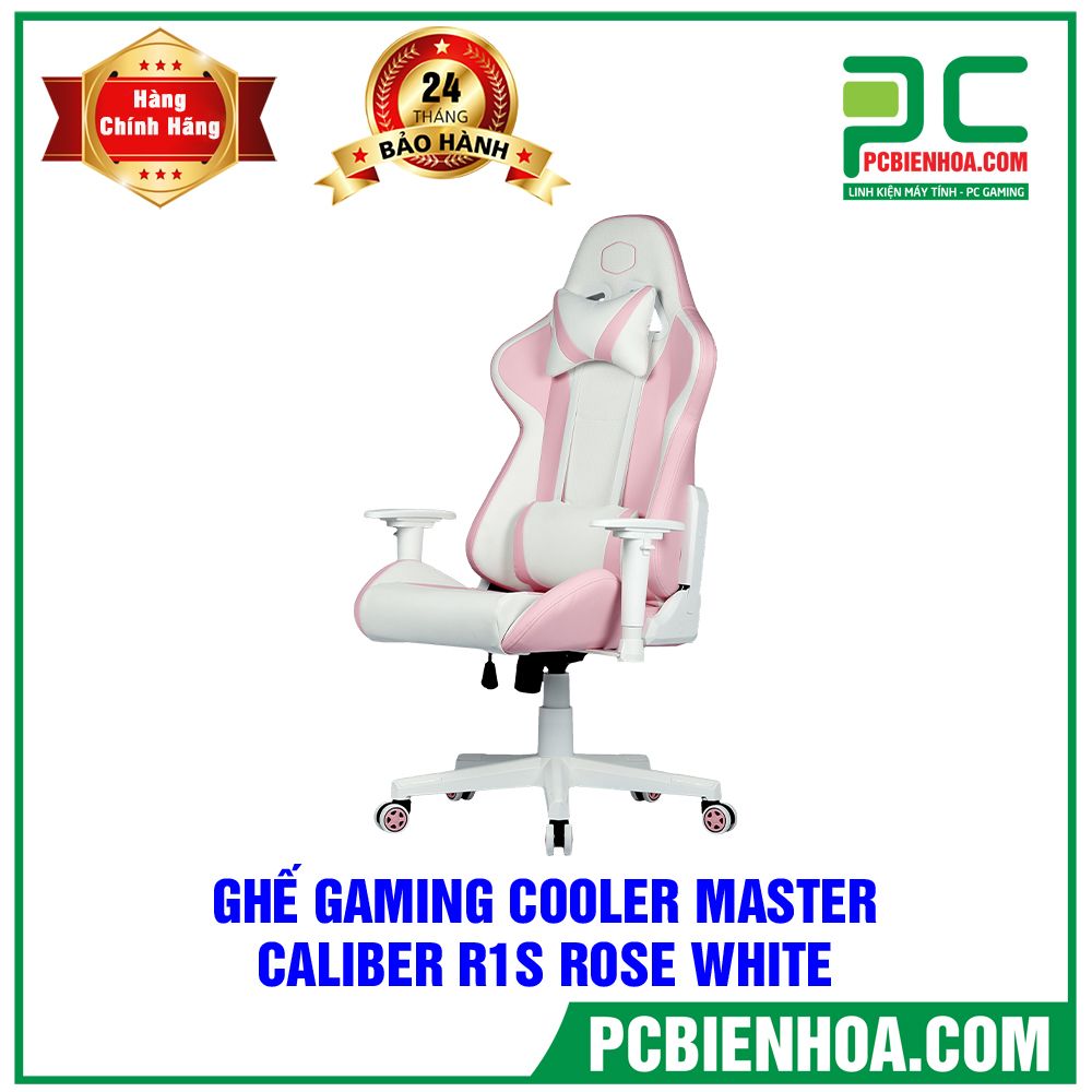 GHẾ GAMING COOLER MASTER CALIBER R1S - ROSE WHITE