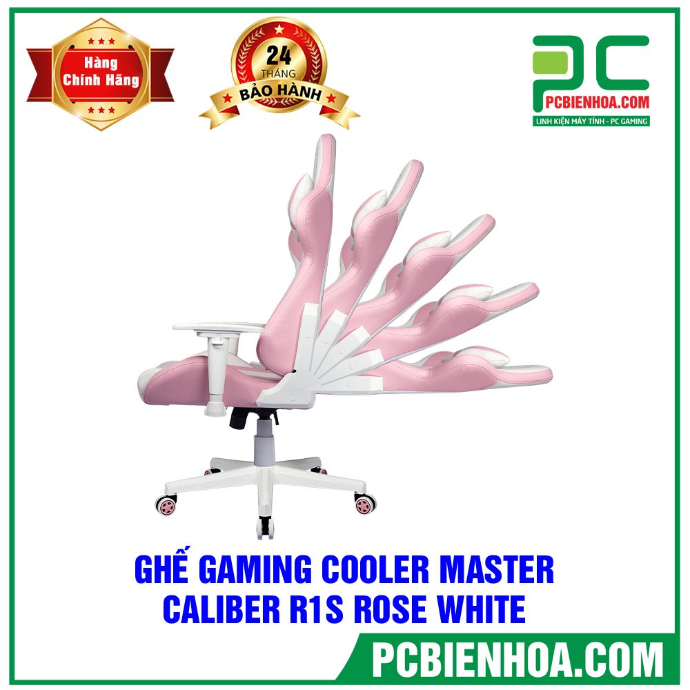 GHẾ GAMING COOLER MASTER CALIBER R1S - ROSE WHITE