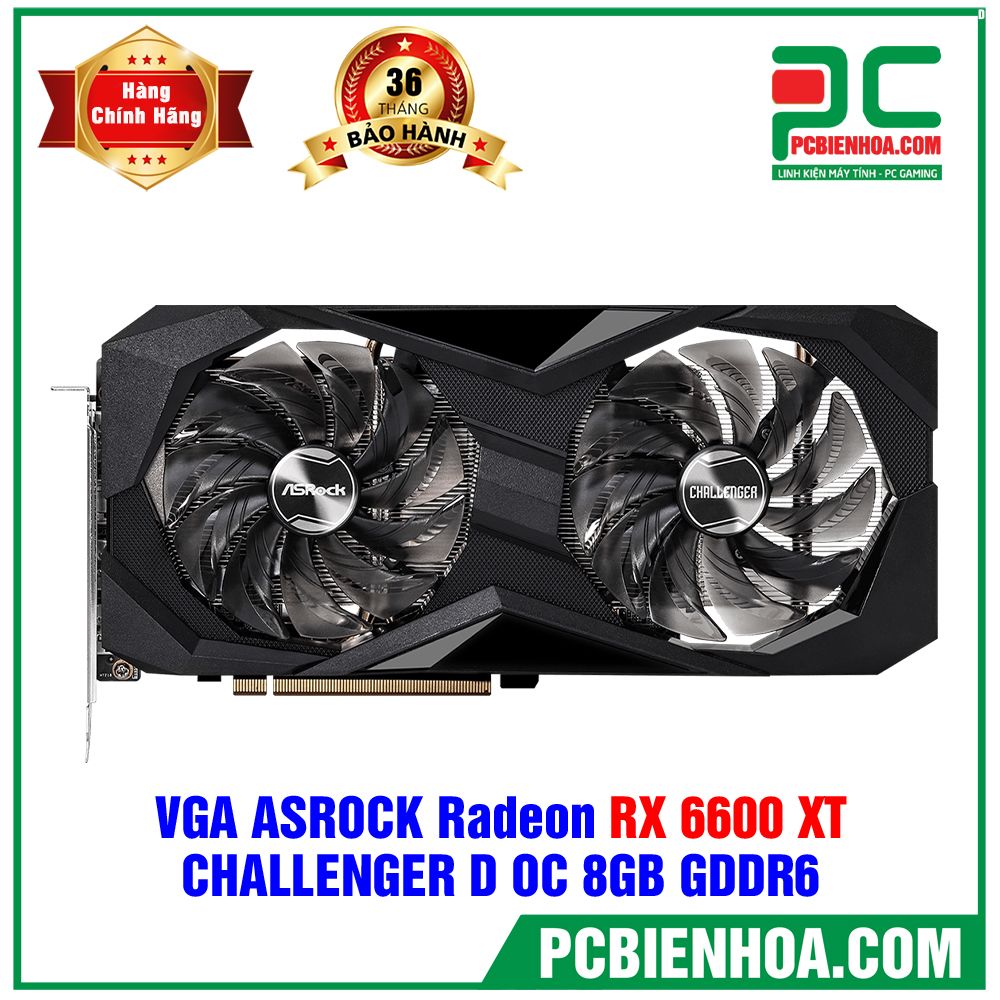 VGA ASROCK Radeon RX 6600 XT Challenger D 8GB OC ( RX6600XT CLD 8GO )