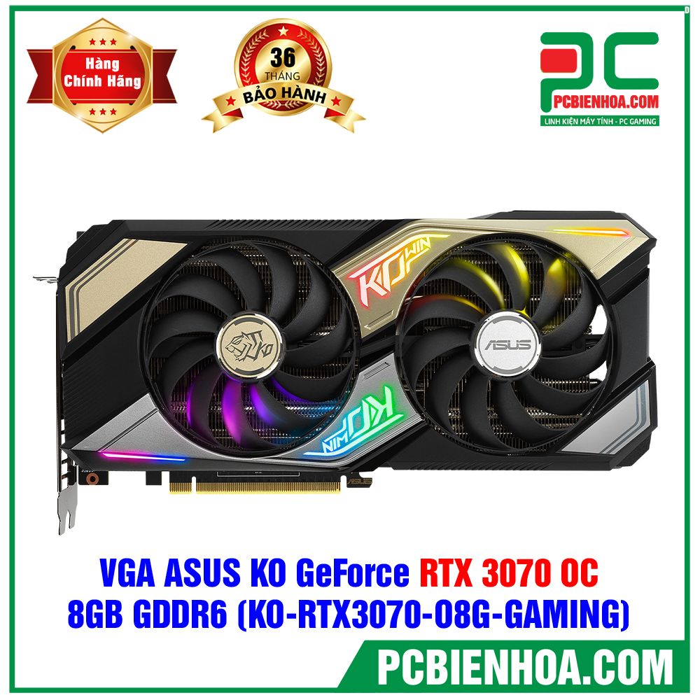 VGA ASUS KO GeForce RTX 3070 OC ( KO-RTX3070-O8G-GAMING ) (Có bán lẻ )