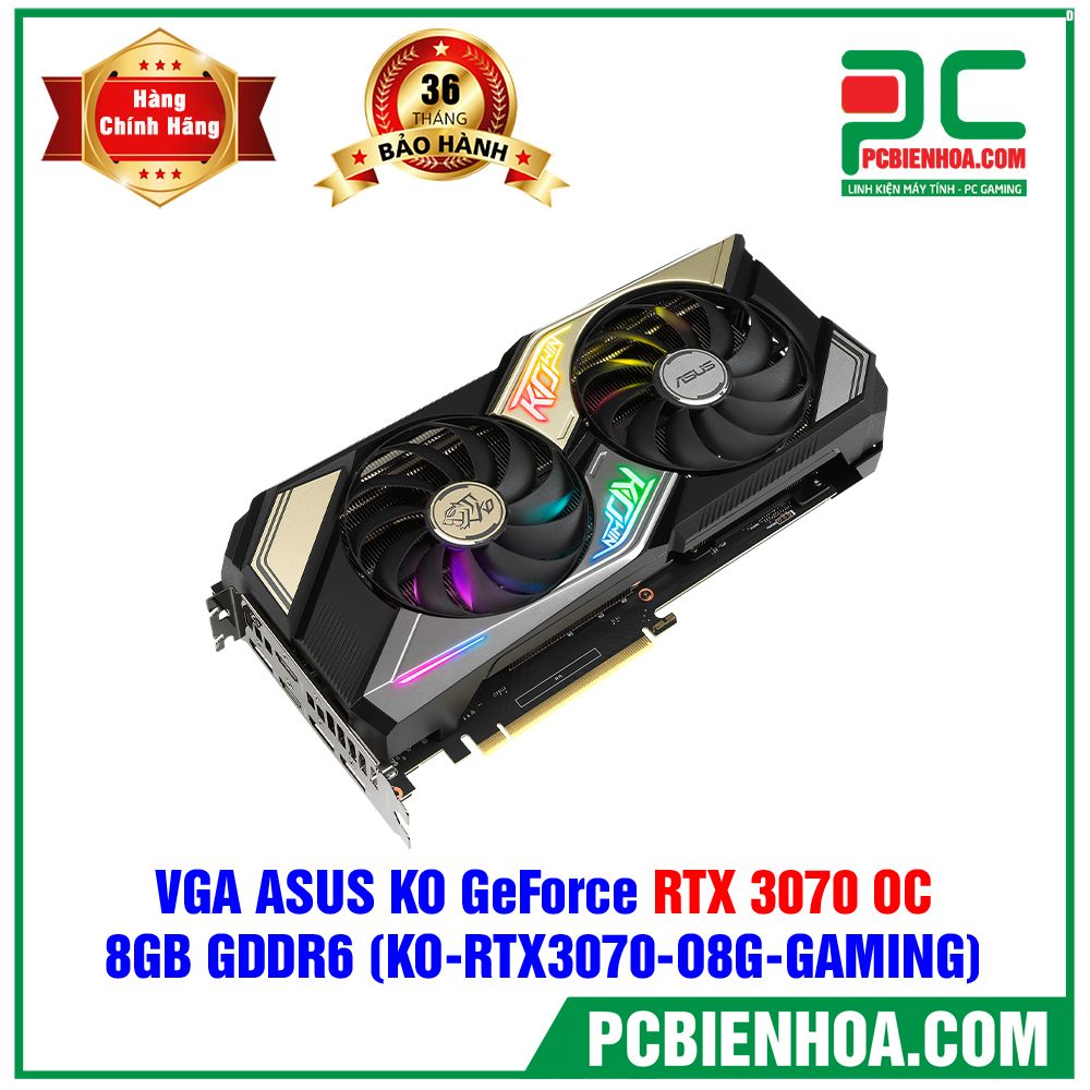 VGA ASUS KO GeForce RTX 3070 OC ( KO-RTX3070-O8G-GAMING ) (Có bán lẻ )