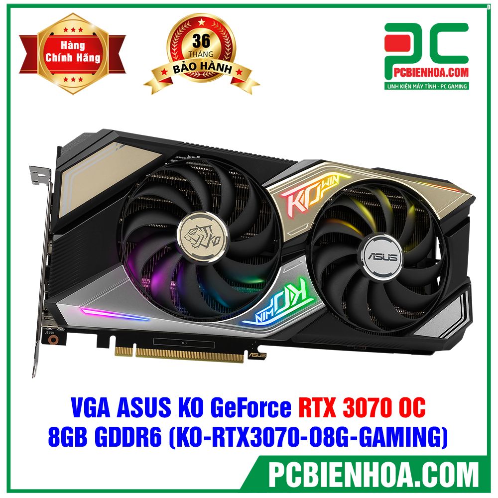 VGA ASUS KO GeForce RTX 3070 OC ( KO-RTX3070-O8G-GAMING ) (Có bán lẻ )