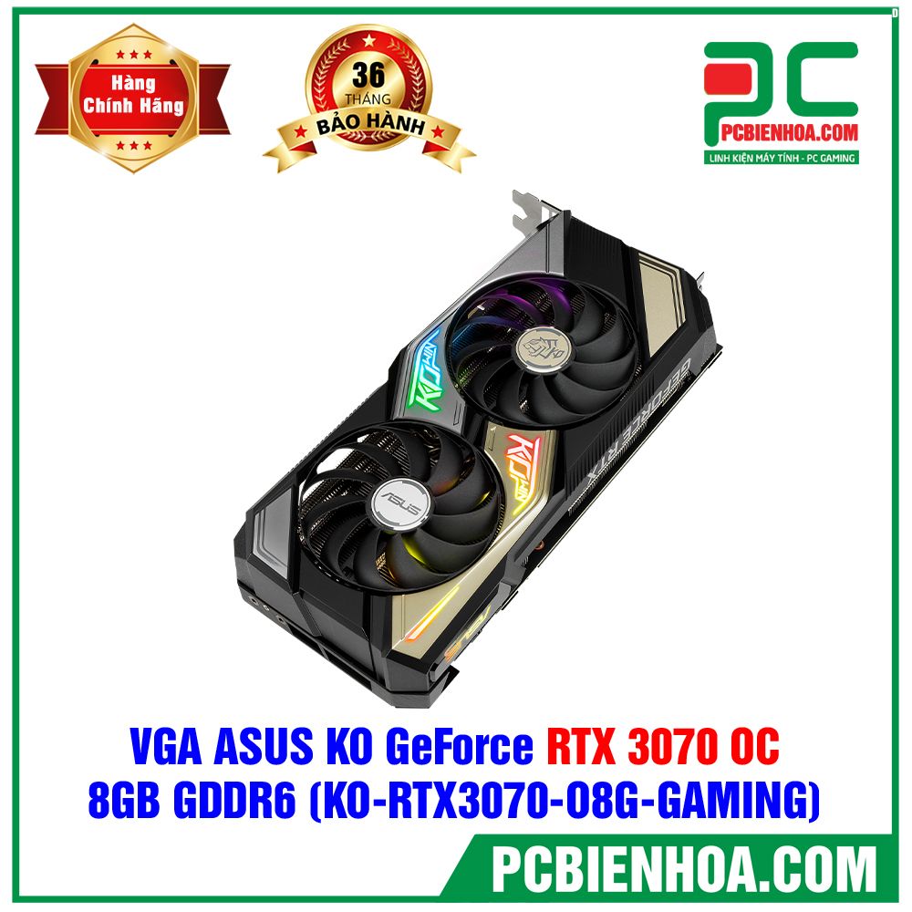 VGA ASUS KO GeForce RTX 3070 OC ( KO-RTX3070-O8G-GAMING ) (Có bán lẻ )