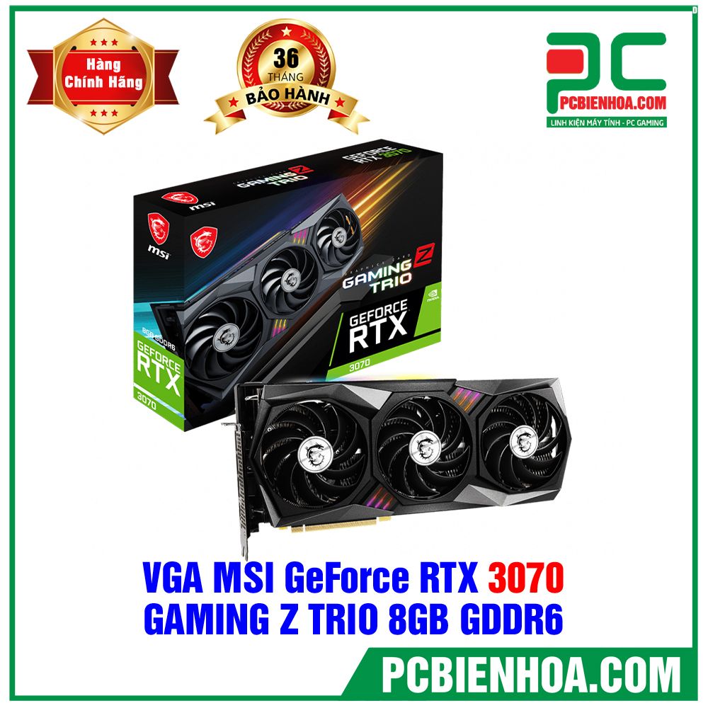 (TẠM HẾT HÀNG) VGA MSI GeForce RTX 3070 GAMING Z TRIO 8GB GDDR6