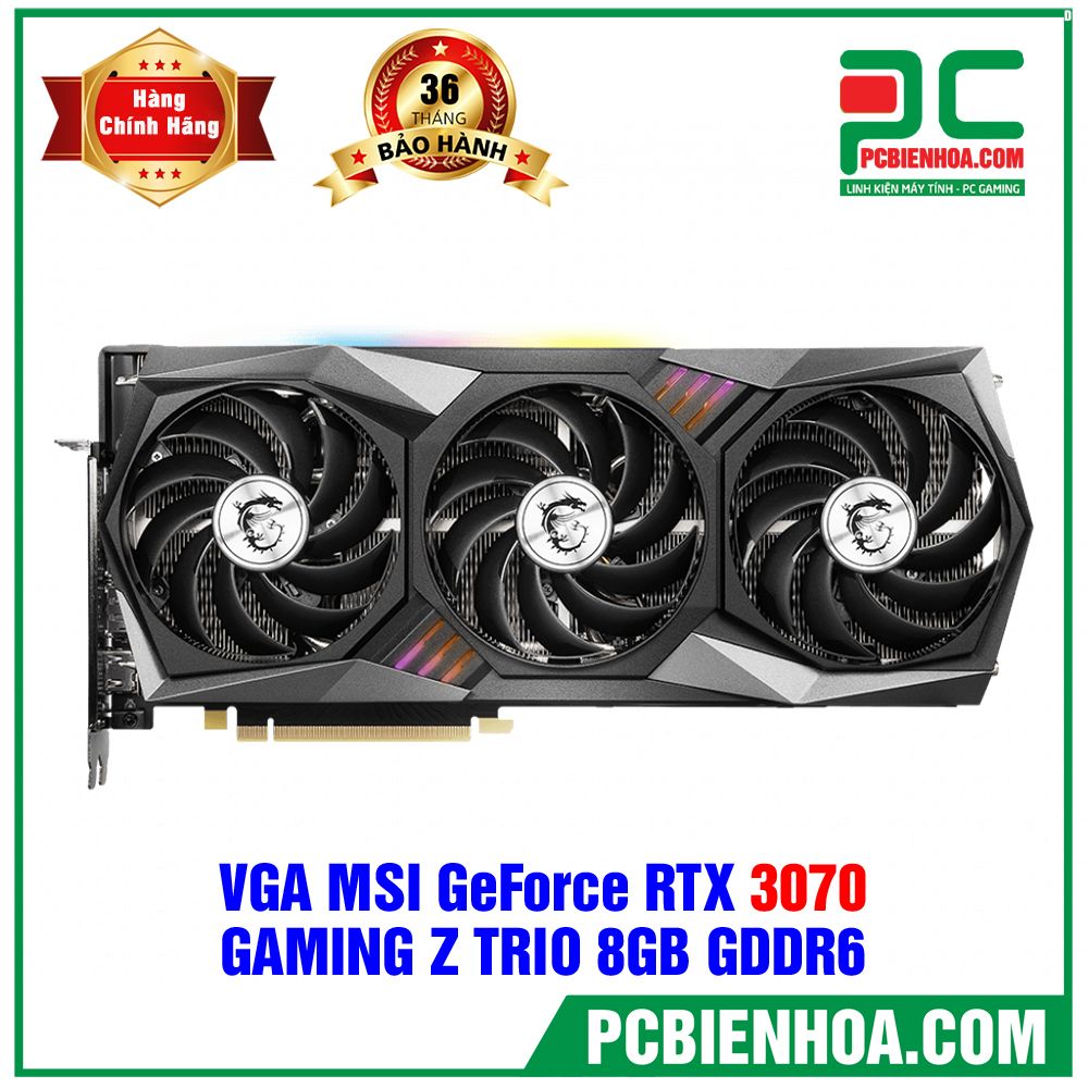 (TẠM HẾT HÀNG) VGA MSI GeForce RTX 3070 GAMING Z TRIO 8GB GDDR6